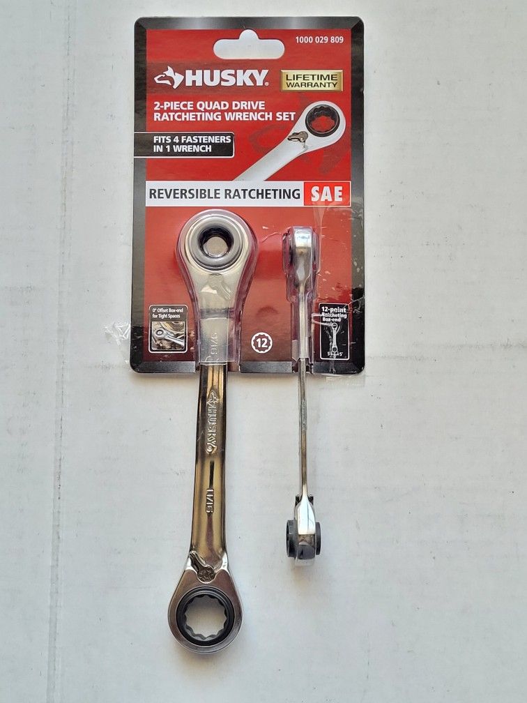 Husky Quad Ratchets. 4 Different Sizes
