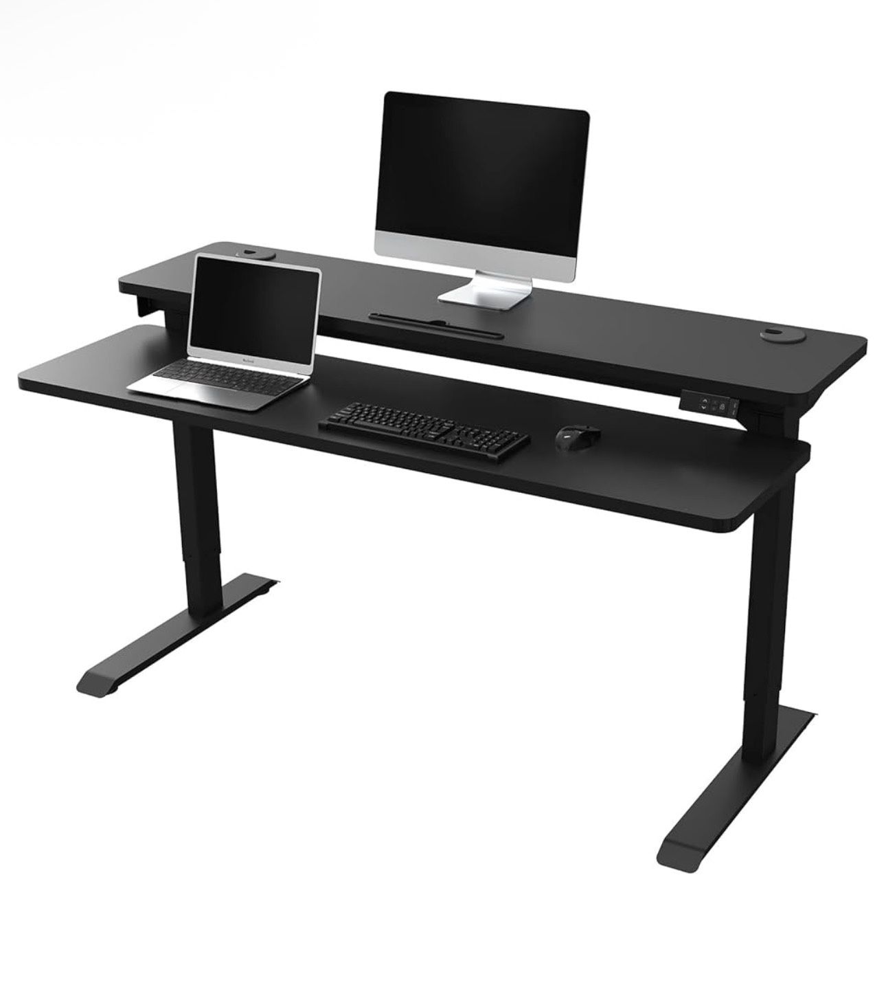 Two Tiered Electric Adjustable Desk