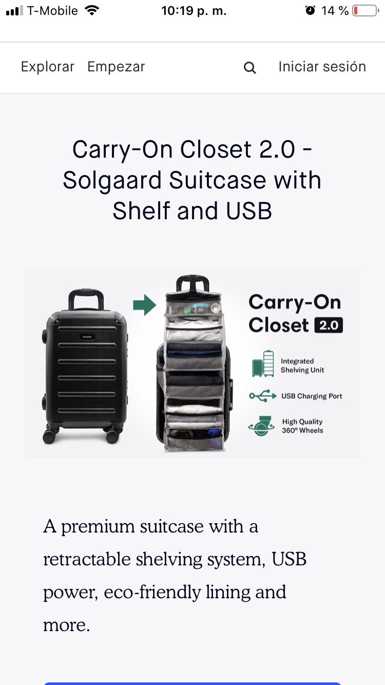 Lifepack Carry On Closet suitcase ! Maleta