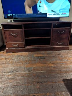 Hardwood credenza
