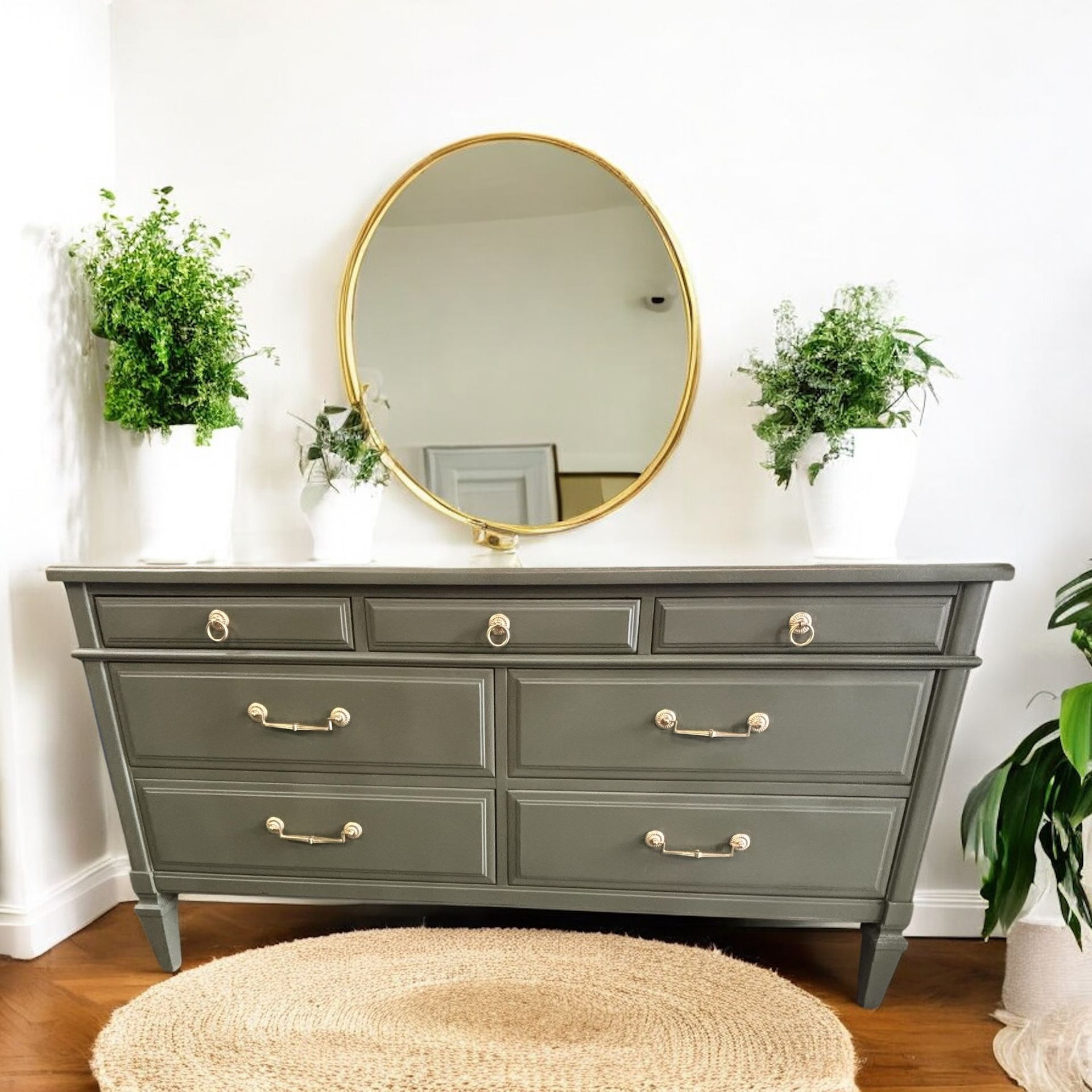 Vintage Green Dresser