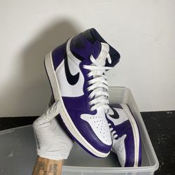 Size 11- Jordan 1 Court Purple