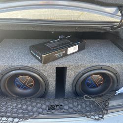 2 12 Inch Subs Quantum Audio Brand New Never Been Used  No Amp 