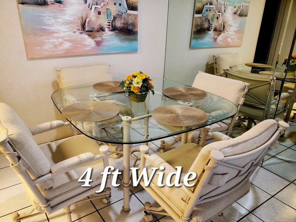 Glass Dining Table And Chairs