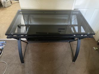 Glass Table Adjustable Top 