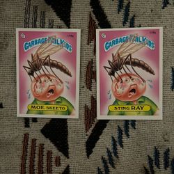 1986 Garbage Pail Kids 179A 179B Trading Card Sticker 