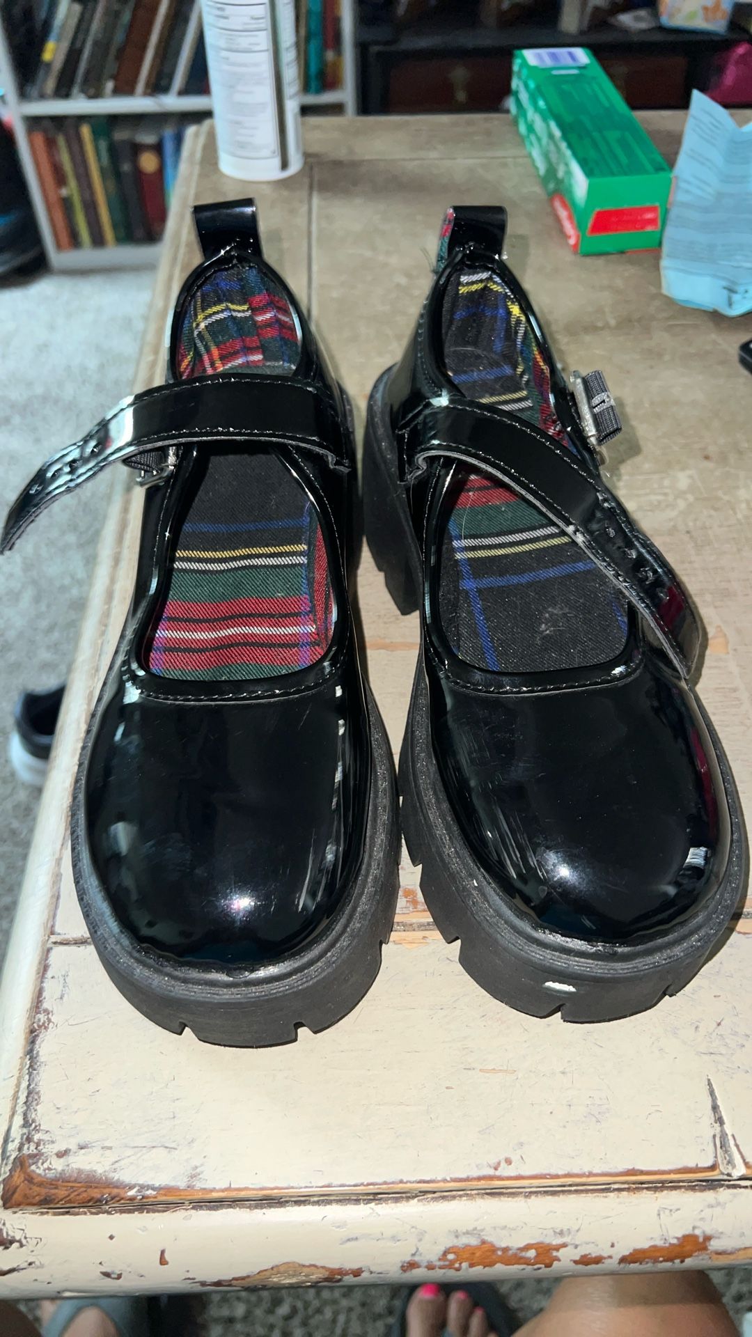 Black Mary Jane High Heels, Women's Summer 2024 New Style Simple And Versatile Oxfords With Thick Soles