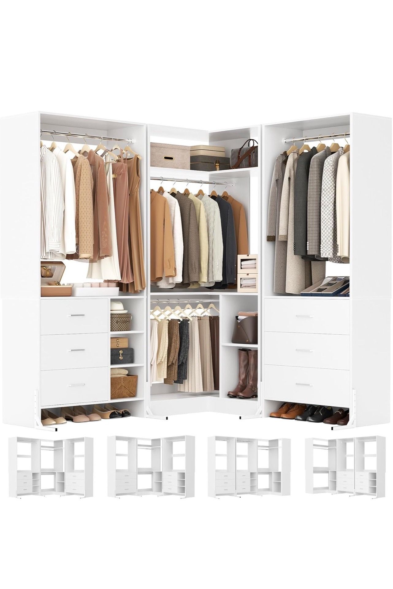 Closet assembled