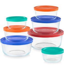 Glass Food Storage Container Set