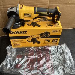 DEWALT 20V MAX CORDLESS BRUSHLESS 4-1/2-IN ANGLE GRINDER WITH PADDLE SWITCH ( TOOL ONLY ) 