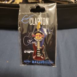 Hard Rock Cafe Eric Clapton Guitar Pin
