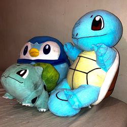3 Pokémon Plushies