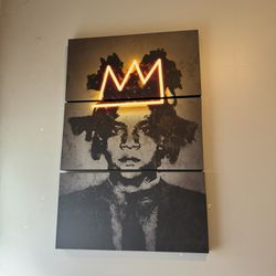 Large  Basquiat 3 Piece  Canvas 