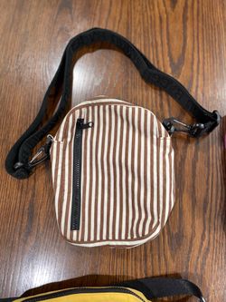 Baggu Brown Stripe Sport Crossbody