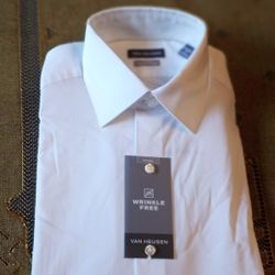 Van Heusen Men Slim Fit White Shirt 14 - 14.5