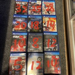 PS4 12 Games And 1 controller