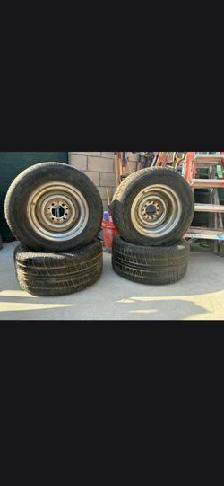 Set of 4 Tires with Steel Wheels