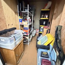Small business Clean Storage Unit 5x10 – Shelving, Totes, Shoes, Tools & Reseller Inventory