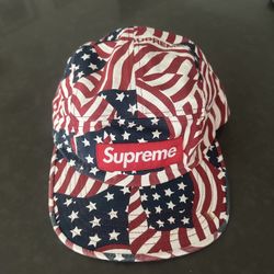 Supreme Washed Chino Twill Camp Hat - Flag - SS20