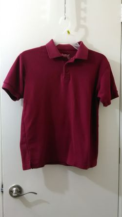 Austin Burgundy Boys School Uniform Shirt Size 14