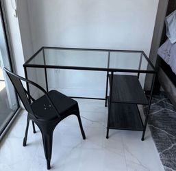 Desk and chair