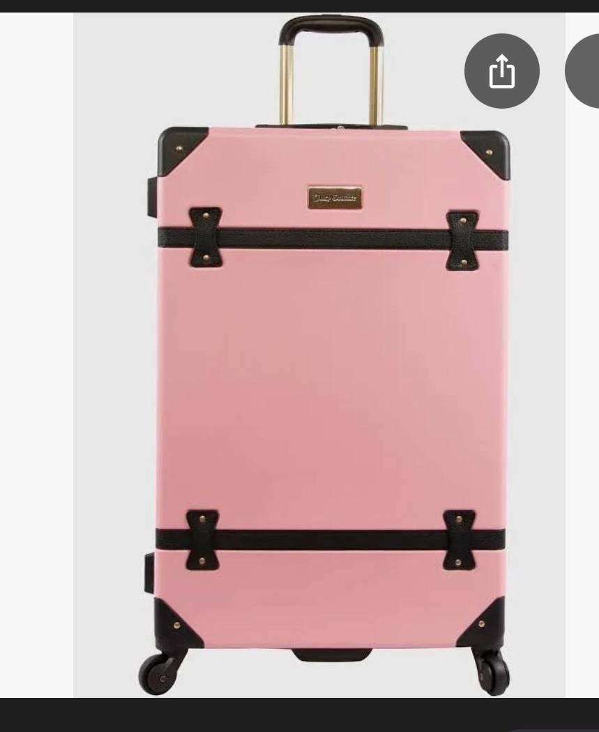 Juice Couture Checked Luggage Large Size