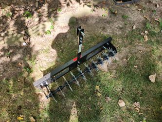 Brinly-Hardy 40 in. Pull-Behind Spike Aerator with 3D Galvanized Stars for Lawn Tractors and Zero-Turn Mowers