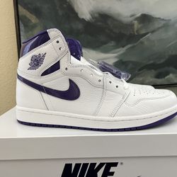 Nike Air Jordan 1 Retro High Metallic Court Purple