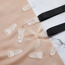 95PCS Plastic Garter Clips Grip Tranparent Garters End Buckle Suspender Clips Stocking Clips Suspenders Supplies Corset Garter Belt Straps DIY Replace