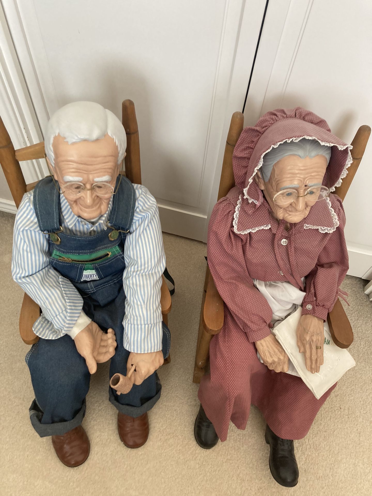Grandpa & Grandma Porcelain Dolls