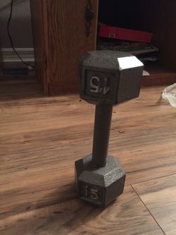 15 pound dumbbell