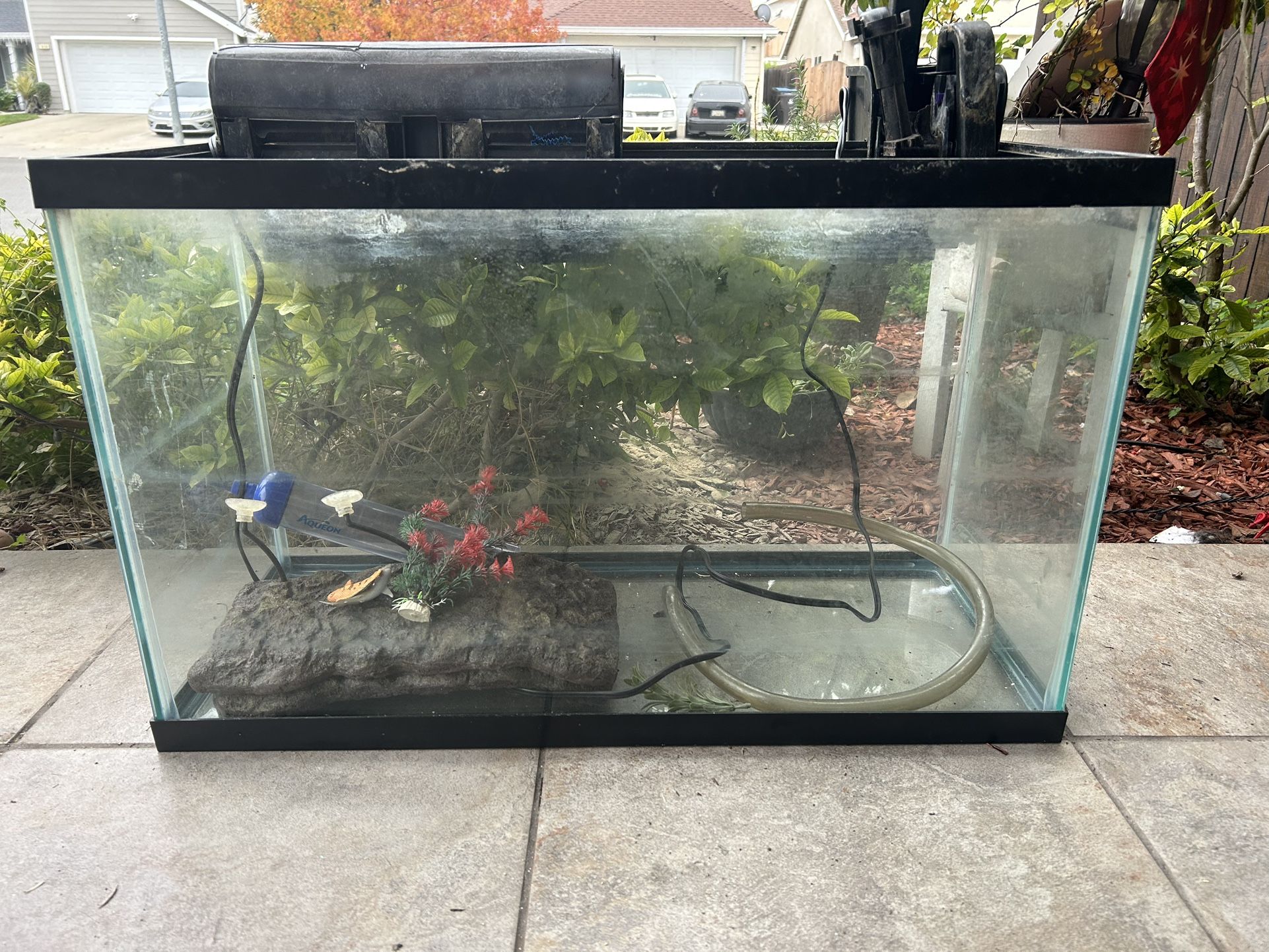 Fish Tank With Accessories As Is