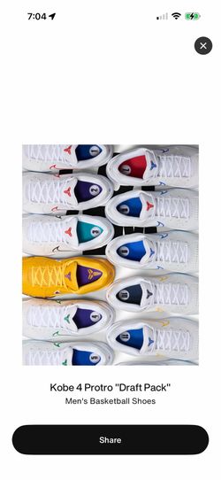 Kobe 4 draft pack unopened size M9