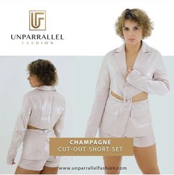 Champagne Cut-Out Short Set