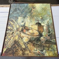 pierre bertschi B.1941 Original Oil Painting 27x35 Listed Artist 