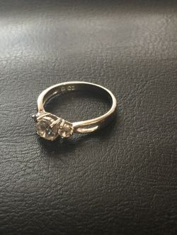 925 Sterling silver ring with zirconia size 7... $15