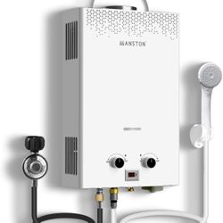 Tankless Water Heater, VANSTON Propane Water Heater Outdoor, 2.11GPM Portable Water Heaters, Instant Hot Water Heaters, Overheat Protection, Easy Inst