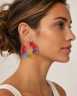 Multicolor rattan lightweight hoops