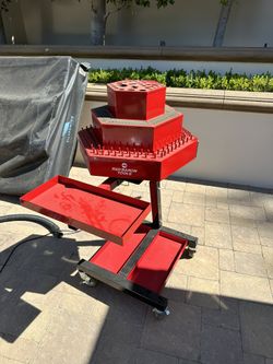 Red Baron Spinning Roller Tool Organizer Cart