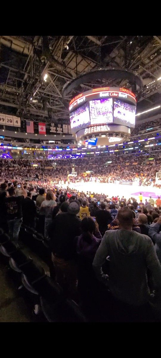Lakers Vs Charlotte 11/8/2021 Section 109 Row 15 Seats 1 And 2