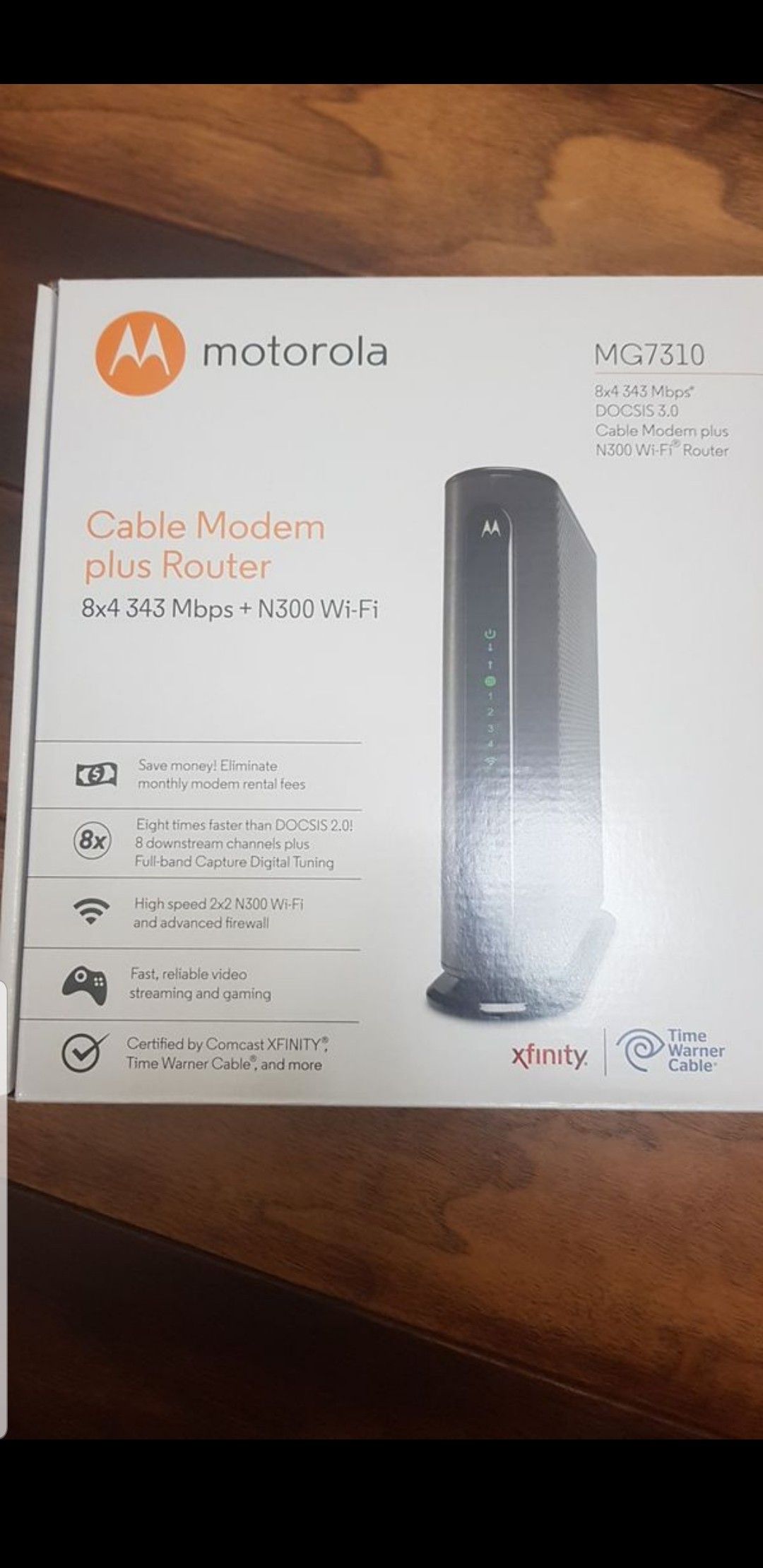 Cable Modem & Router MOTOROLA 8x4 343 Mbps