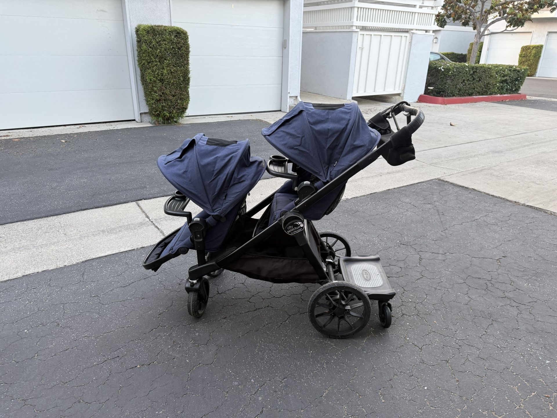 Baby Jogger City Select Lux Double Stroller - Blue (USED)