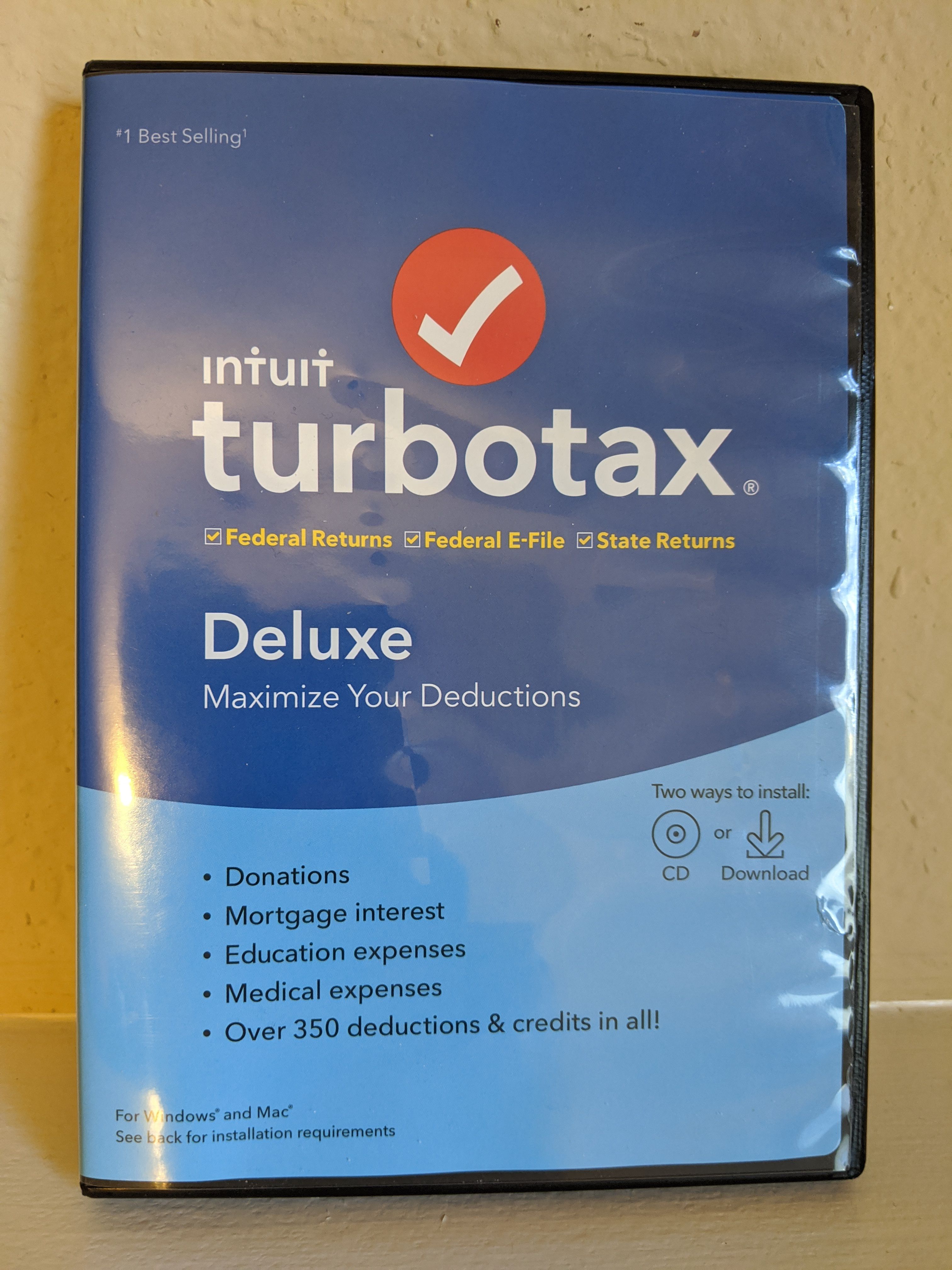 2019 TurboTax Deluxe - Used