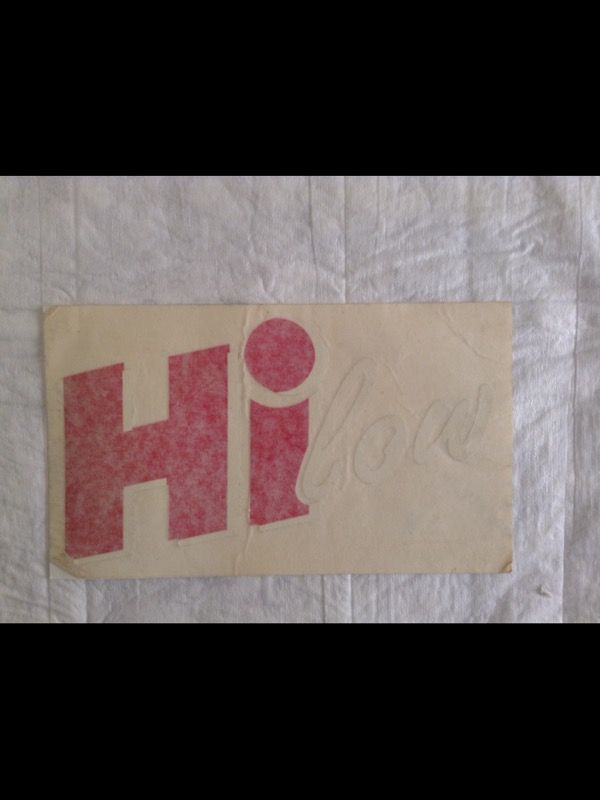 Hi Low custom Lowrider Hydraulics sticker