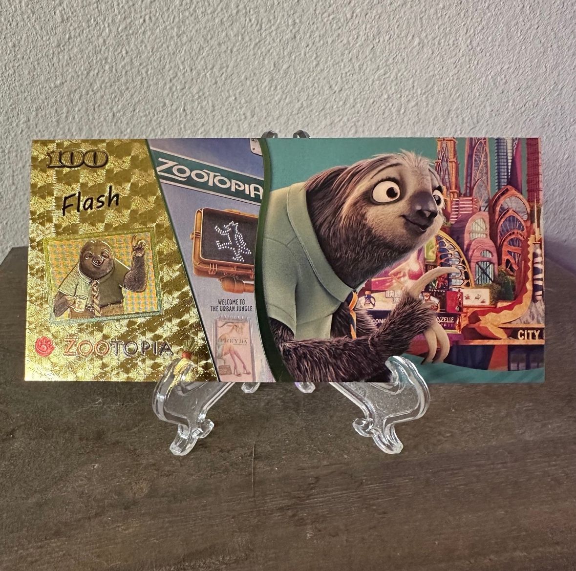 24k Gold Foil Plated Flash Zootopia Banknote Disney Collectible