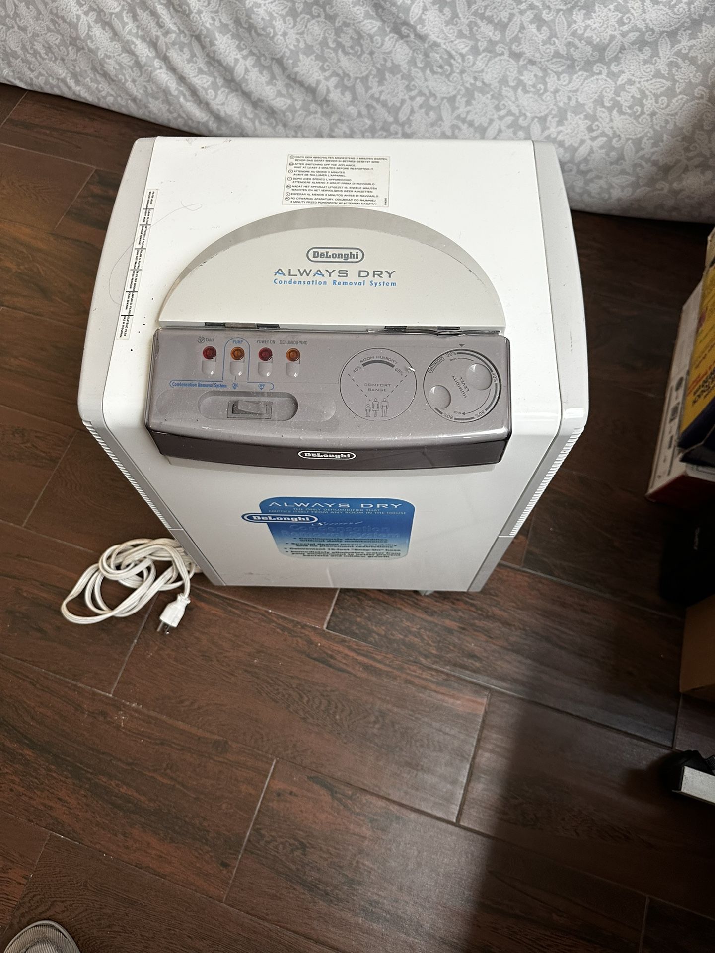 Delonghi Dehumidifiers Condensation Removal System