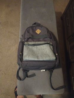 Dark Grey Diaper Bag Backpack 