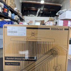 Hibbent 5-spray Dual Filtered Rainfall Shower Head Combo