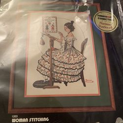 Dimensions Crewel Kit - Norman Rockwell Woman Sitting