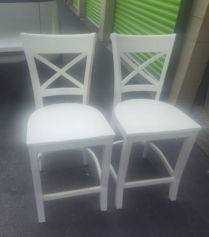 Pair of Painted Counter Stools